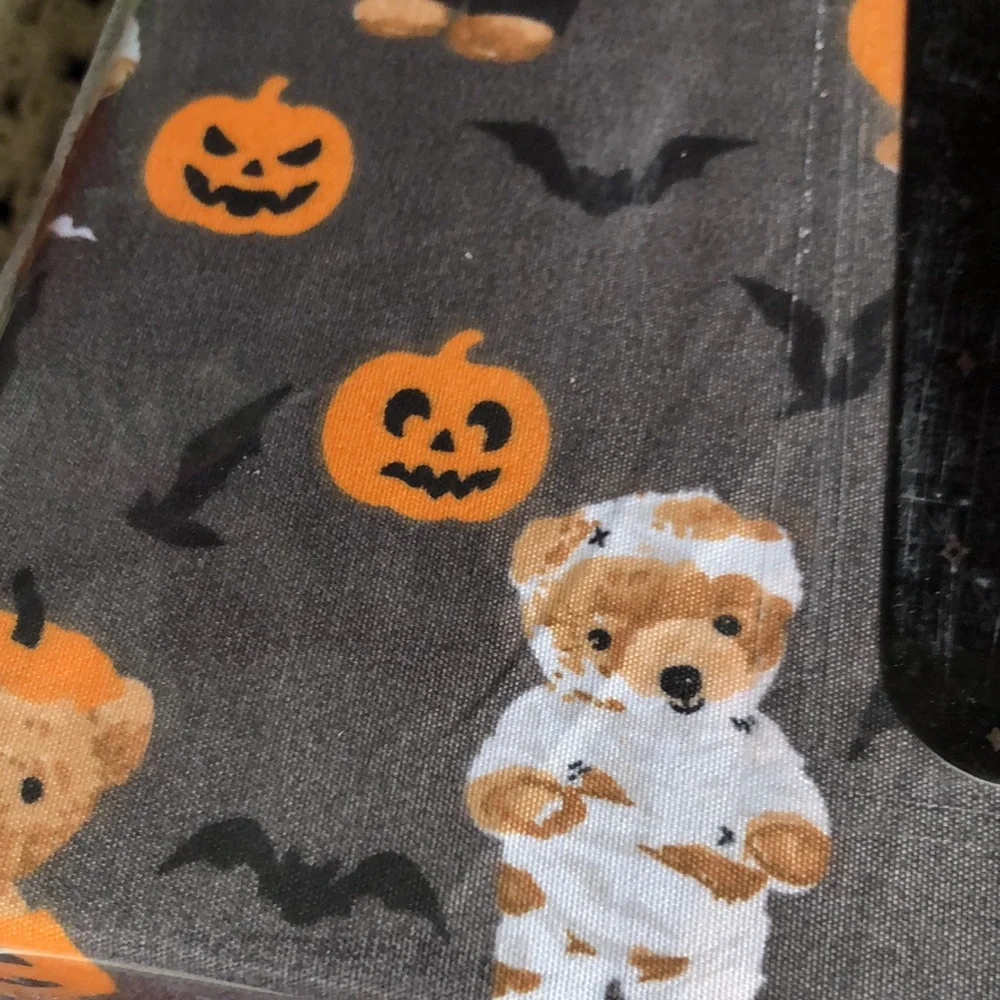 Halloween Gray Teddy Bear Costume QUEEN Sheet Set